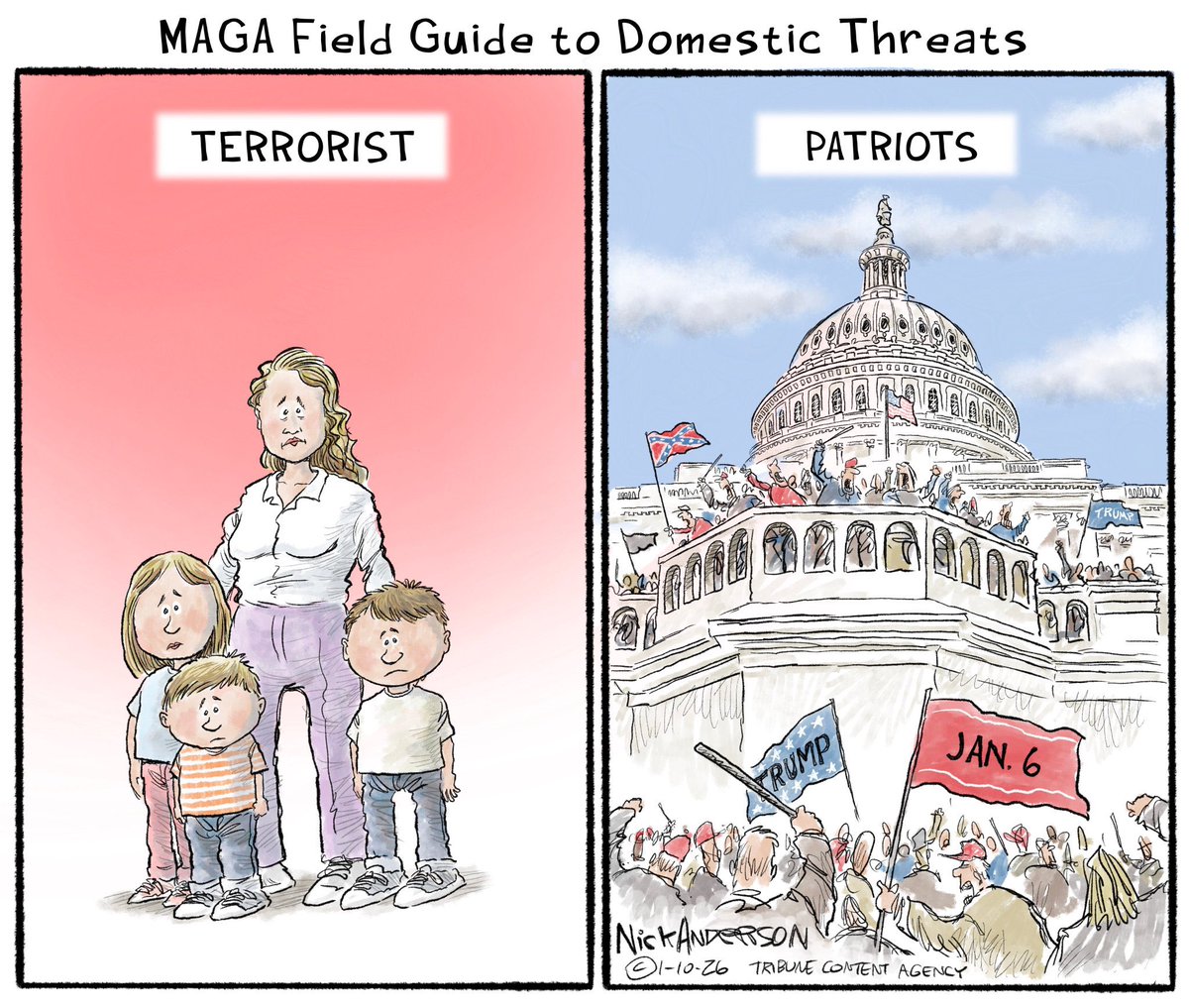 zapi's tweet image. Gran viñeta del dibujante y ganador del Pulitzer @Nick_Anderson_