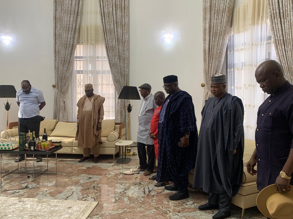 iamHSDickson's tweet photo. Today, I received Waziri Adamawa, His Excellency Atiku Abubakar, former Vice President and a notable Nigerian political leader, who, with his team, visited me to offer condolences to me and the family of Lawrence Ewhrudjakpo over his sudden passing. 

He spoke very well of the character and consistency of Lawrence, whom he knew a little through me, and he expressed his sadness and heartfelt sense of loss, coming to identify with me and the family over the tragedy.

Prayers were offered for the repose of the soul of the late Deputy Governor, and a minute of silence was observed in his honour. Waziri also prayed for fortitude for the family and all of us to bear the irreparable loss, and for God to grant his soul eternal rest. 

In response, I thanked him for finding time, despite his very tight and busy schedule, to visit with his entourage made up of very notable leaders including Alhaji Adamu Maina Waziri, Senator Ehigie Uzamere and others. I pledged to convey their condolences to the family and also said I would inform them once the burial programme has been fixed, to enable any of them who wish to participate to pay their last respects. 

As I have said, Lawrence’s loss is irreplaceable. He was a loyal, hardworking, and dependable ally, and this mixture is very difficult to find, especially in Nigerian politics. Waziri himself knows that loyalty is a scarce commodity, and that amplifies the sense of loss to me, to the family, and to the state.

I thank Waziri for coming. His visit, together with the visits of other notable leaders, is a reminder that the loss is not ours alone and that our pain is felt by others too. Once again, I thank him for finding time to visit.

– HSD