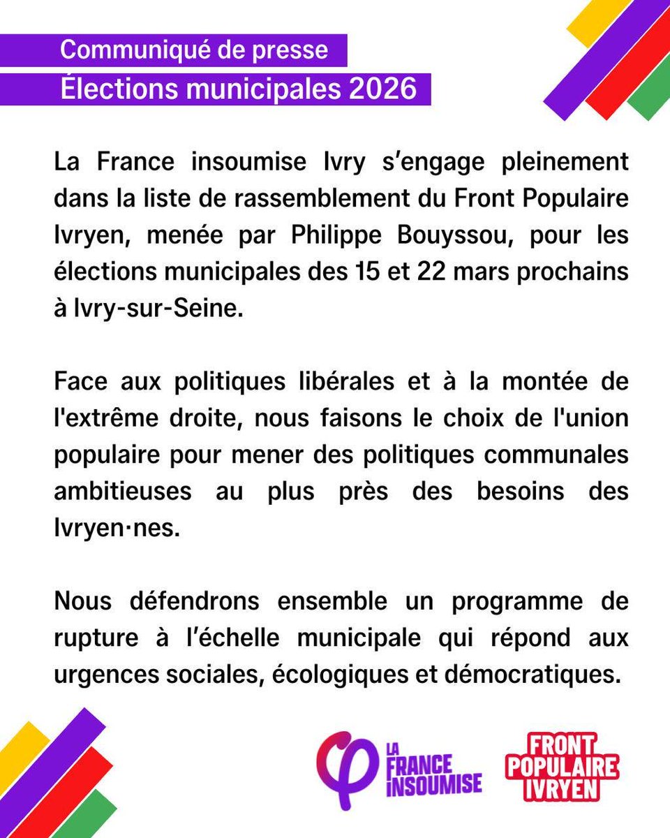 La France insoumise Ivry-sur-Seine tweet media