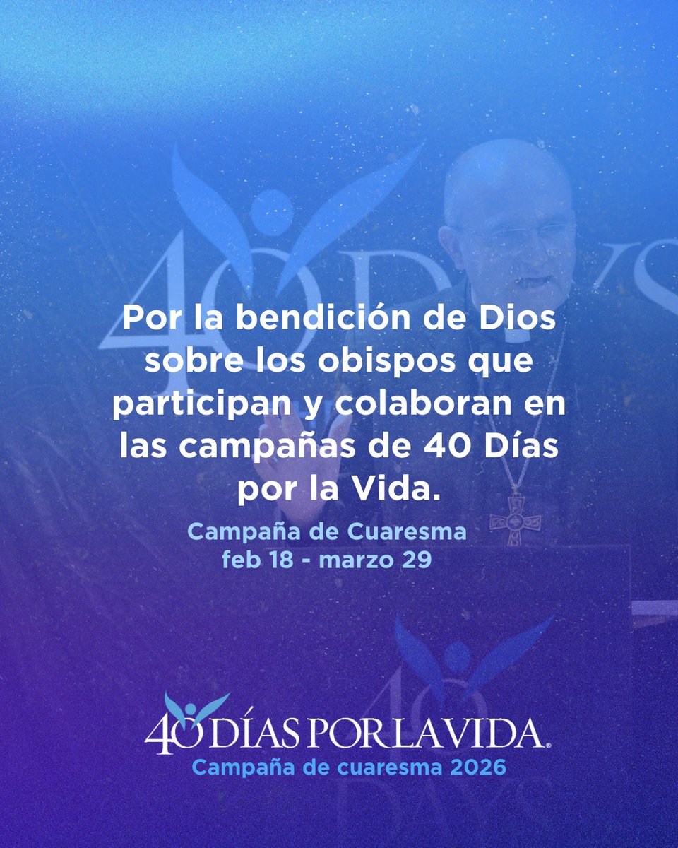 Ya estamos a 5 días de iniciar nuestra campaña de Cuaresma; ya es hora de decidirte a vivirla en oración y ayuno y, además, por el fin del aborto.
Busca a tu líder local aquí: 40daysforlife.com/vigil-search.a…