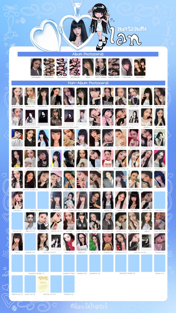 updated: hearts2hearts ot8 'focus' mini album photocard template