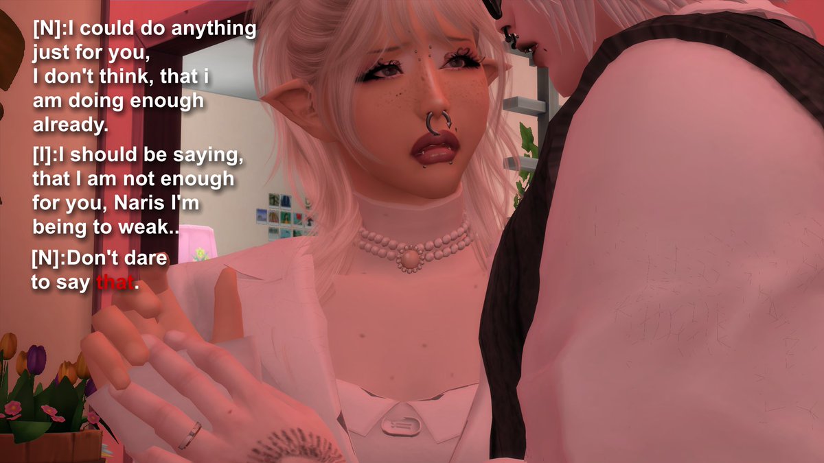 Caramelberry7's tweet photo. [4/8] Ivy has difficult time since, hes been trying to recover from his past. He is thinking about it for all the time, but Naris is trying to help him https://t.co/Re8XbhXEYc