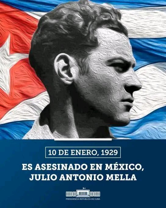 Hoy de recuerda el asesinato del líder estudiantil y fundador del <a href="/PartidoPCC/">Partido Comunista de Cuba</a> #Mella.
#CubaViveEnSuHistoria 
#MatancerosEnVictoria 
<a href="/mariofsabines/">Mario Sabines Lorenzo</a> <a href="/CaridadPoey/">Marieta Poey Caridad</a>