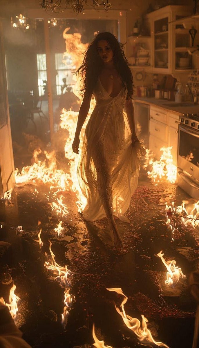It wasn't a disaster.
It was a liberation.
It was the moment when everything that was suffocating us caught fire.
The fears.
The silences.
And we didn't run to save ourselves...
We walked through them.
Because sometimes...
to truly live,
you must first let
what you are not
burn.