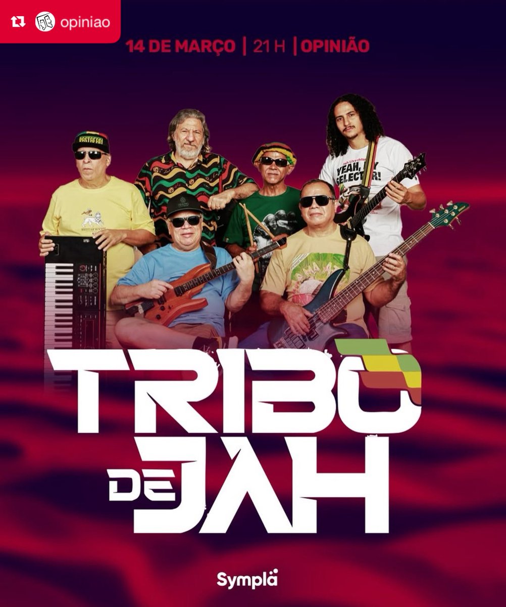 Show: Tribo de Jah no Bar Opinião em Porto Alegre/RS em março 
#femareggae #femareggaetribodejah  #Reggae @tribodejahoficial 
Repost from <a href="/opiniao/">Opinião Produtora</a>
•
“Não Basta Ser Rasta”, tem que curtir a Tribo de Jah no Bar Opinião dia 14 de março!🌴🍄

🎟️ Ingressos em sympla.com.br/opiniao