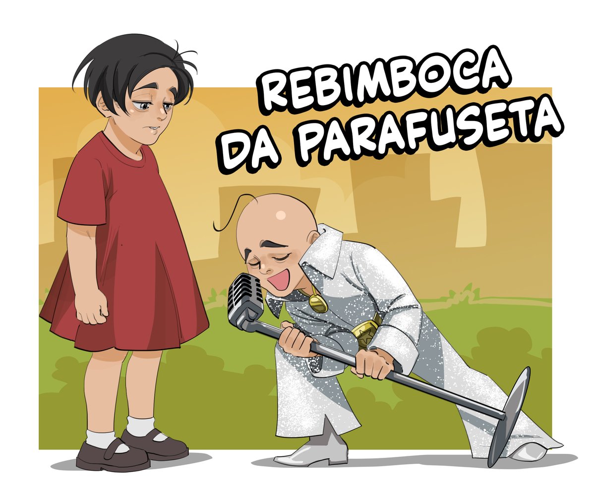 Não sou de fazer fanart, mas depois de ontem, que eu me lembrei do "rebimboca da parafuseta" eu tive que desenhar o rebimboca da parafuseta...
Turma da Mônica no meu traço é meio creepy, percebi isso kkkkkkkkk