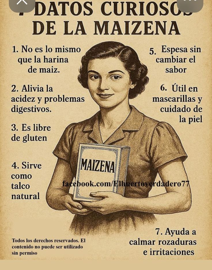 ¿Sabías que la Maizena sirve hasta para remedio?
