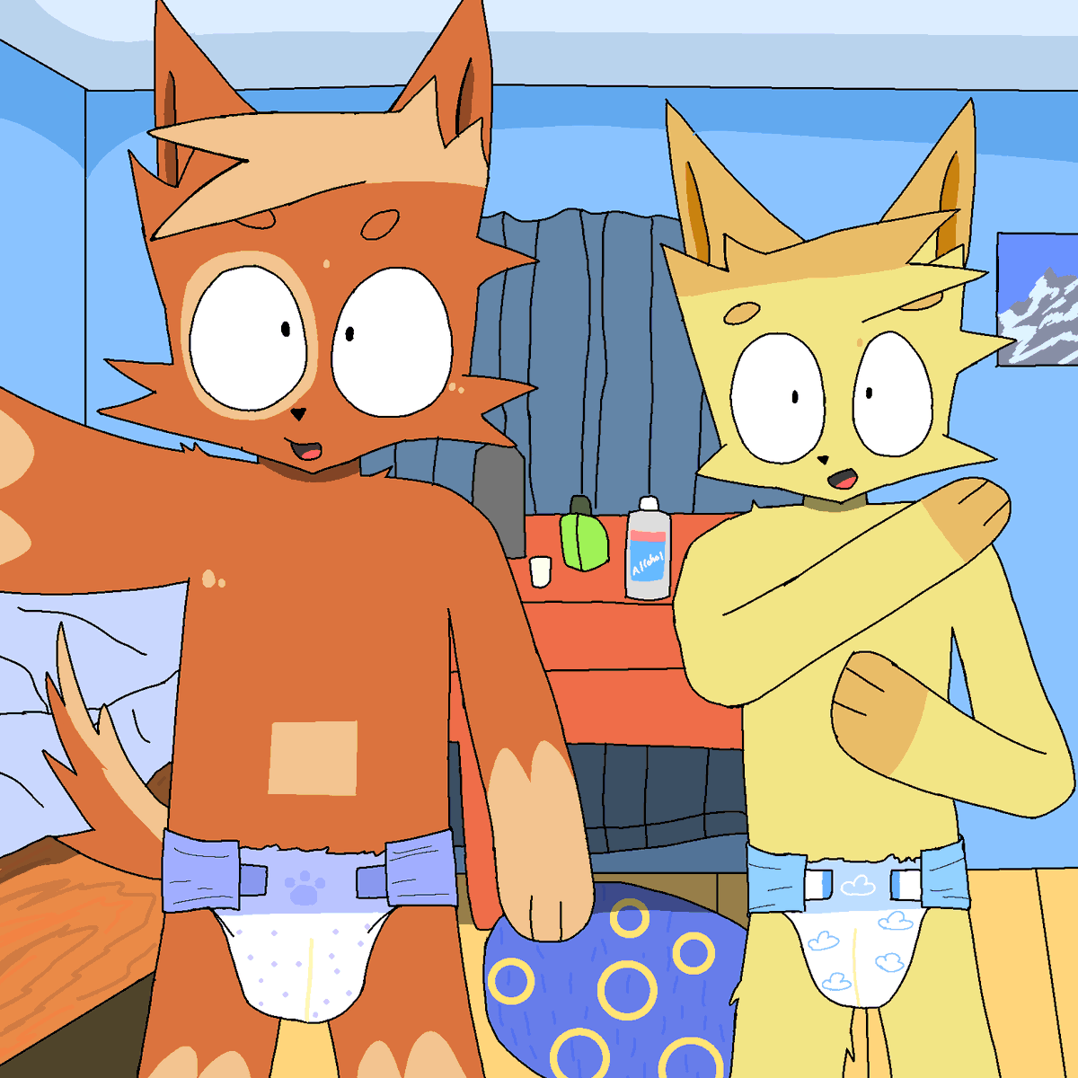 PaddedScouty's tweet photo. Epic picture 
Probably doing dumb stuff
#DiaperArt #diaperfur https://t.co/spiy3y8hqW