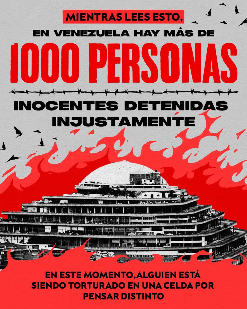 No se trata de cifras ni de anuncios. Se trata de vidas injustamente detenidas. ¡Liberen a todos los presos políticos en Venezuela YA!
#QueSeanTodos