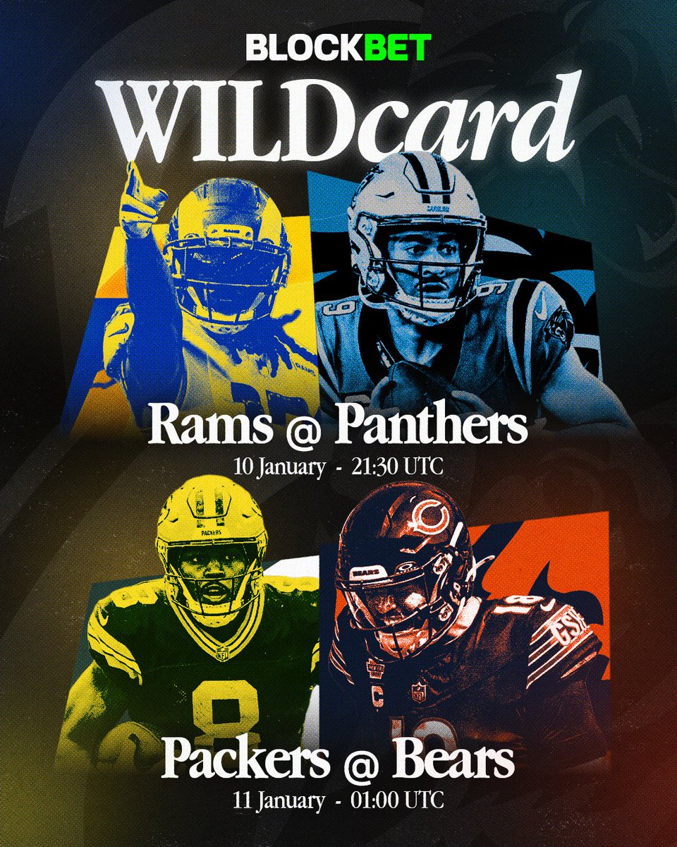 BlockBetGG's tweet image. NFL Wildcard Weekend is here. 😤

Let the playoffs begin. 😈

Who you got? ✍️