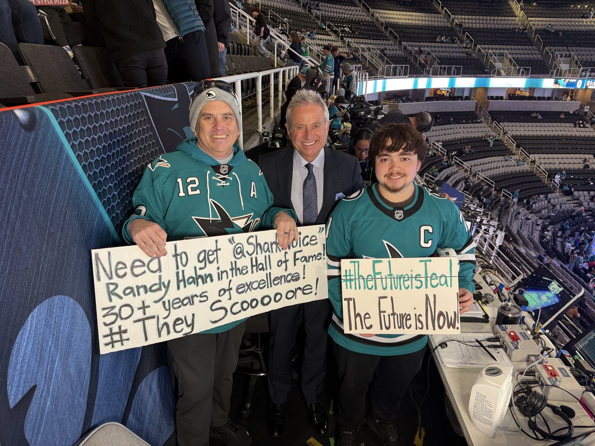 <a href="/sharkvoice/">Randy Hahn</a> let’s get you in the Hall of Fame with <a href="/DanRusanowsky/">Dan Rusanowsky</a>, you are a legend I’ve watched for over 30 years and this may be you best yet! #TheyScoooooooore
