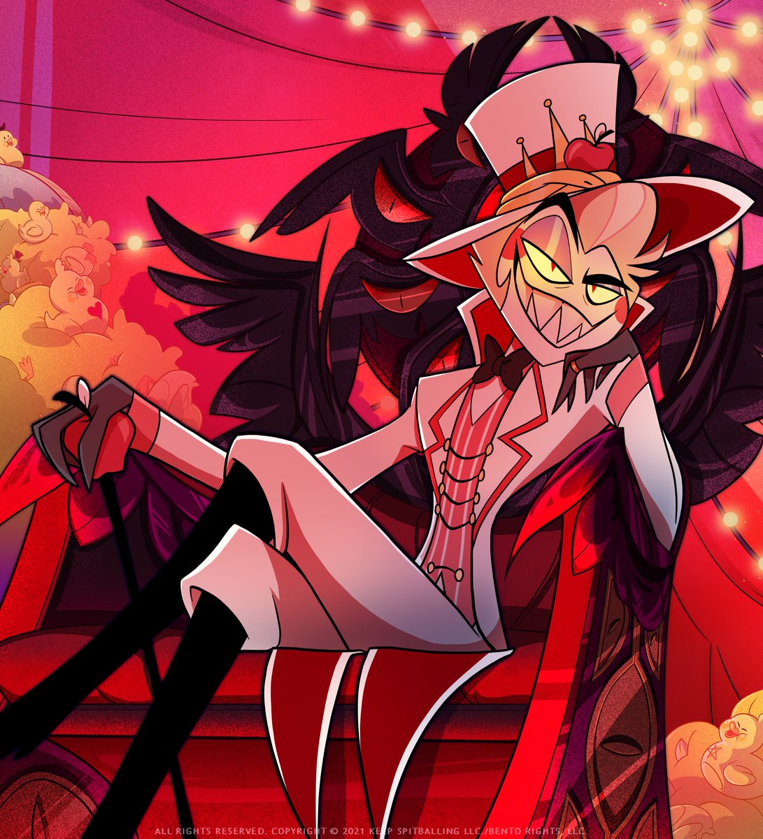 decoradoomed's tweet photo. Congrats to Hazbin Hotel for being the only show to have this specific Lucifer Morningstar in it https://t.co/A7GjuMEdze