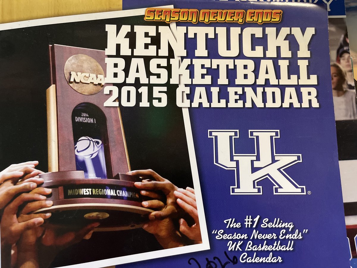 Great news! If you kept your 2015 calendar you can reuse it for 2026 #bbn (not kidding)