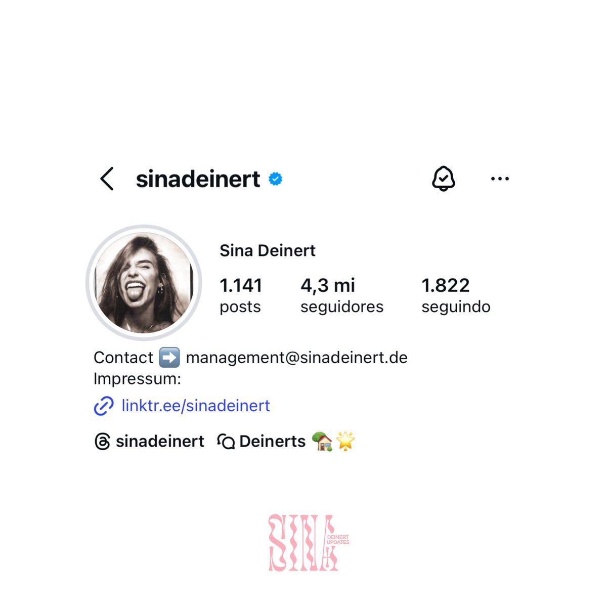 Sina Deinert Updates (Fan Account) tweet media