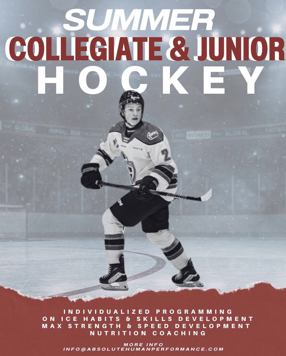 ABHPerformance's tweet image. Off-Season Pro/College/Junior Hockey registration is open! 

📧 info@absolutehumanperformance.com 

#TheBestTrainHere #DevotedToDrivenAthletes