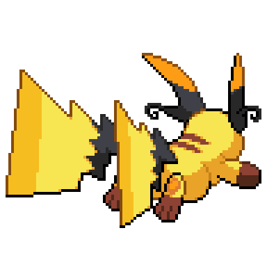 Zendrick_Art's tweet photo. Mega Raichu X Espero y les guste   #PokemonLegendsZA #megadimensions #pixelart #ドット絵 https://t.co/TDgfs3zL2z