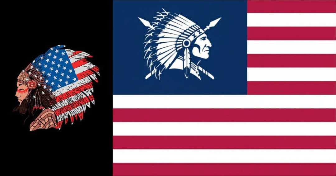 The new American flag…
 the original inhabitants.

Trending