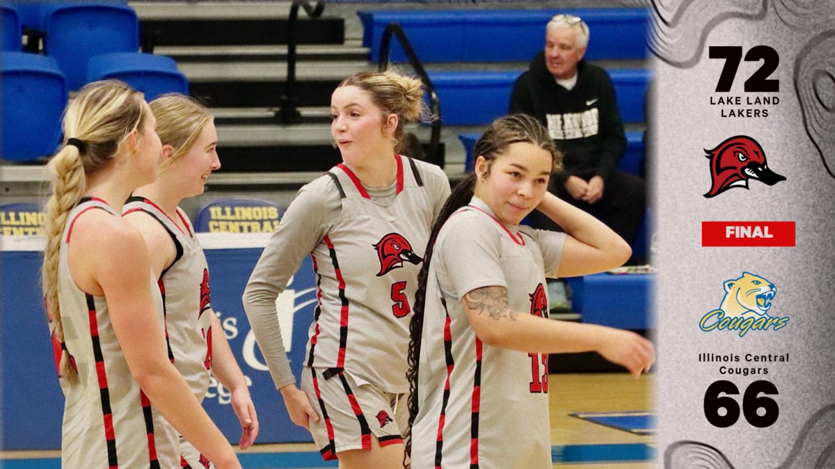 LAKER WIN!!!
<a href="/LLC_WBasketball/">Lake Land College Women's Basketball</a> takes down #2 Cougars of Illinois Central by a score of 72-66. 

Lakers are back in action Saturday the 17th as they welcome the Cobras of Parkland College to the Field House.

#OneFlock #LakerUp