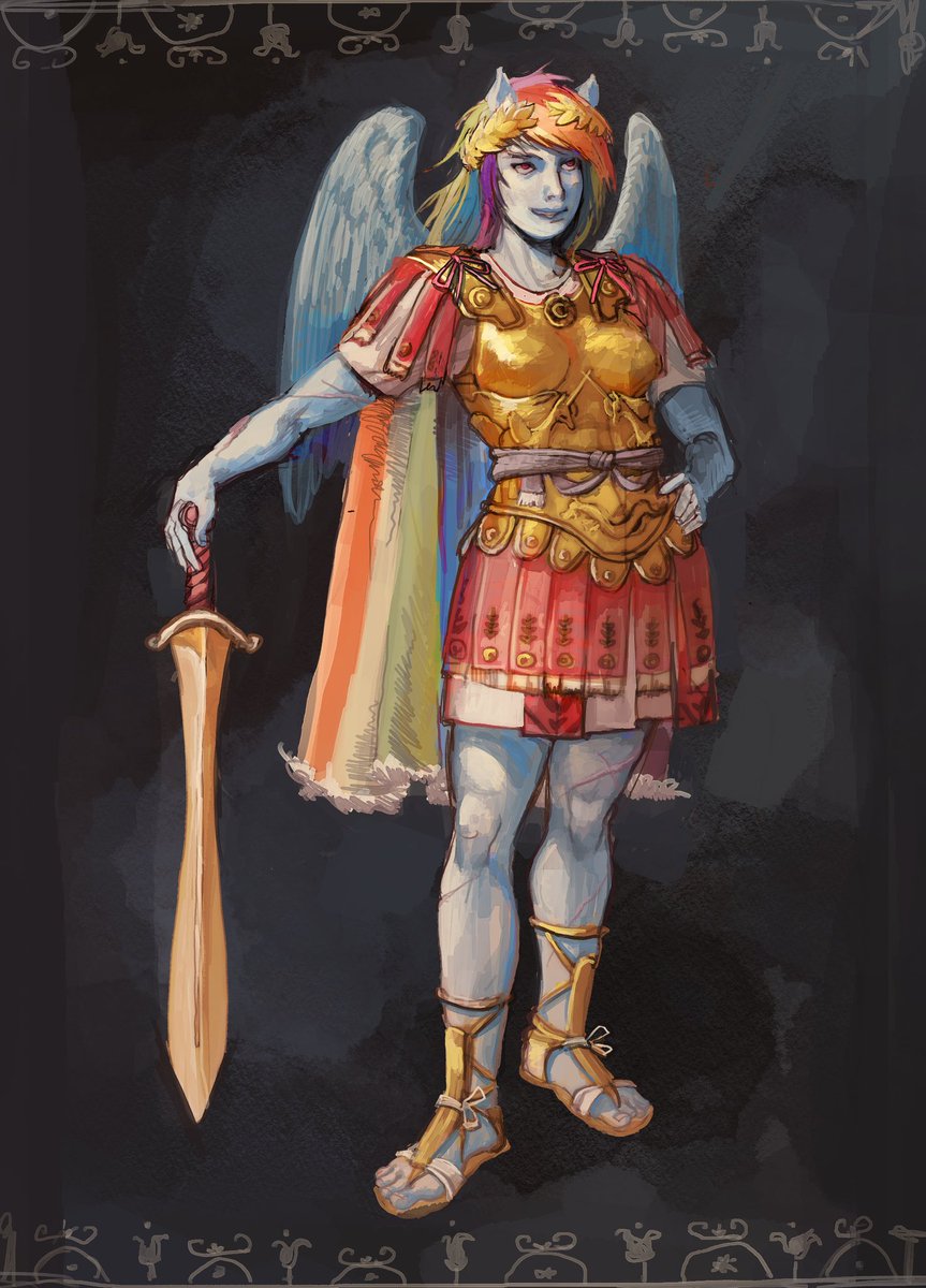 gruelgruelworld's tweet image. When your subject matter has a slightest connection to your special interest so you get to pour a lifetime of research into it 🤑 #mlpfanart #mlpredesign #historybuff