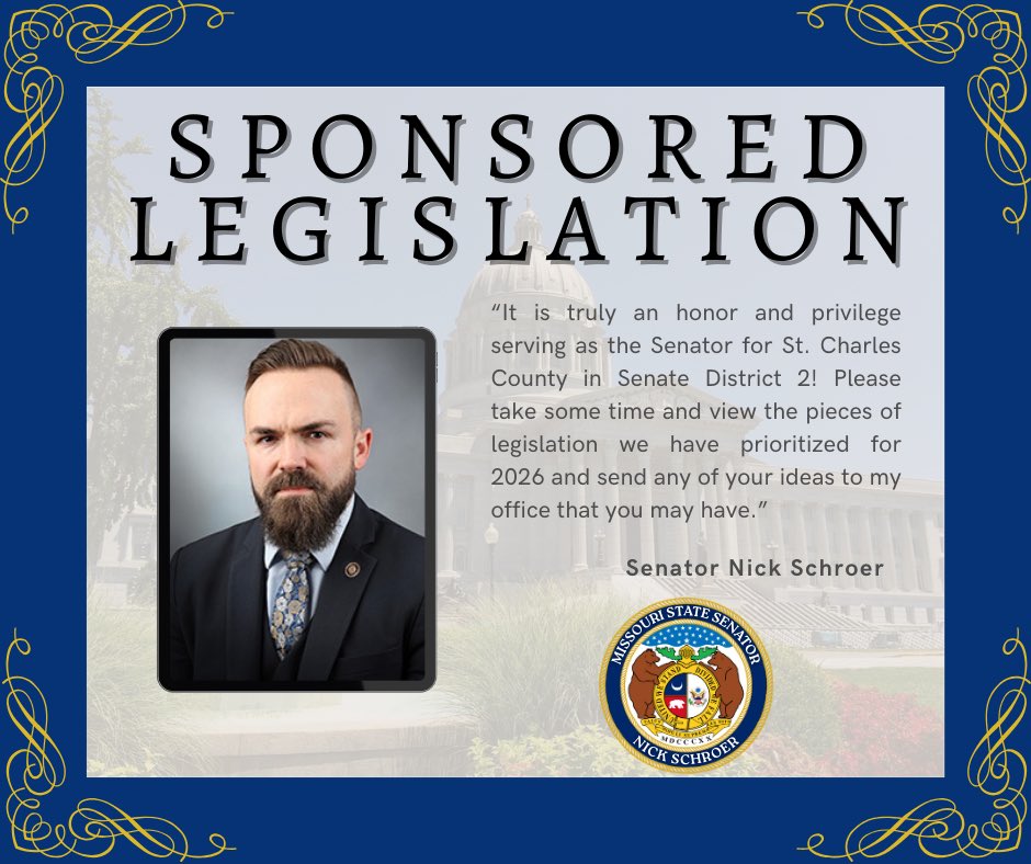 Senator Nick Schroer tweet media