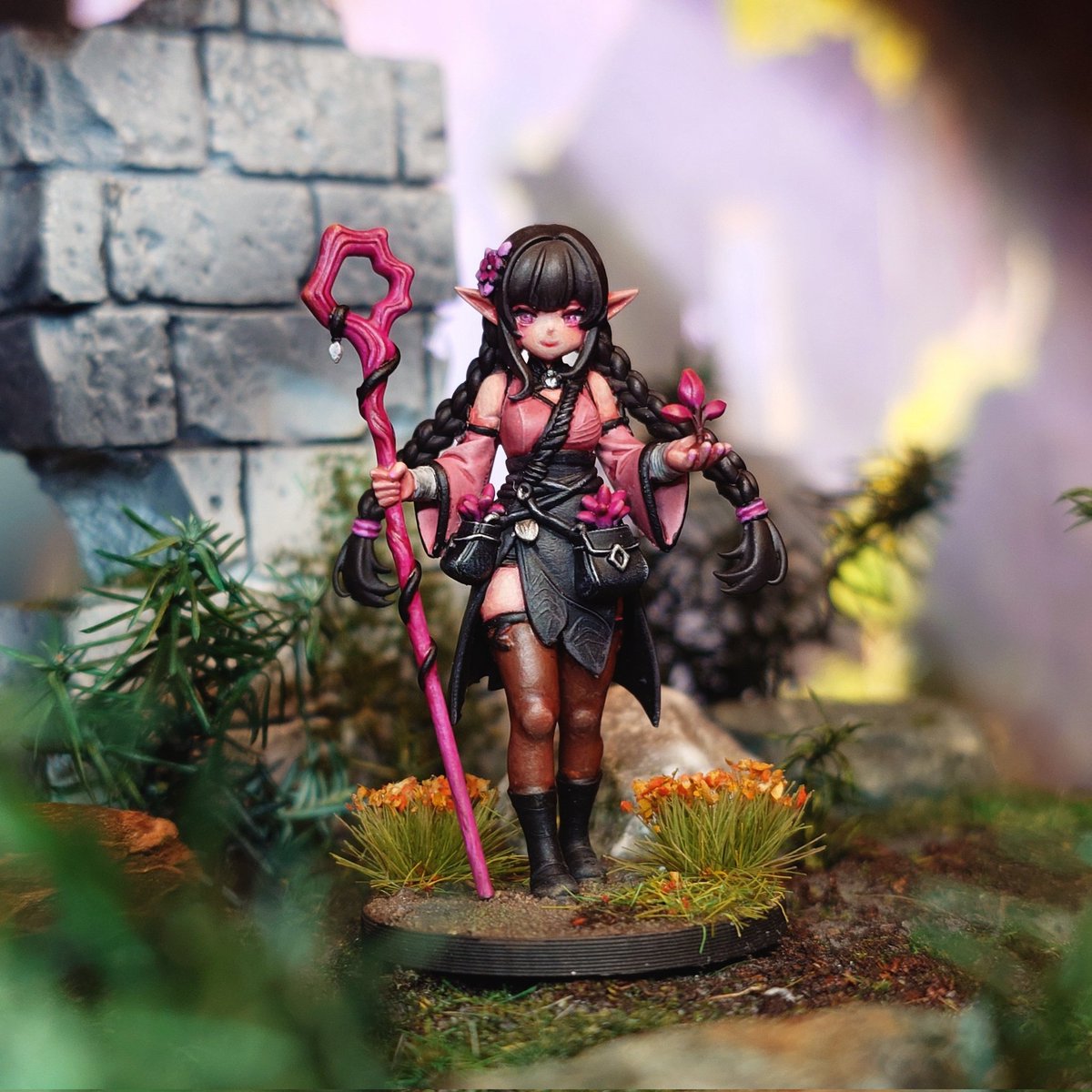 GenkotsuMaimai's tweet photo. エルフドルイド シルフィディア
#DenMotherMiniatures
#hotgoblin
#paintingminiatures
#ミニチュアペイント https://t.co/9UCQCqNEk0