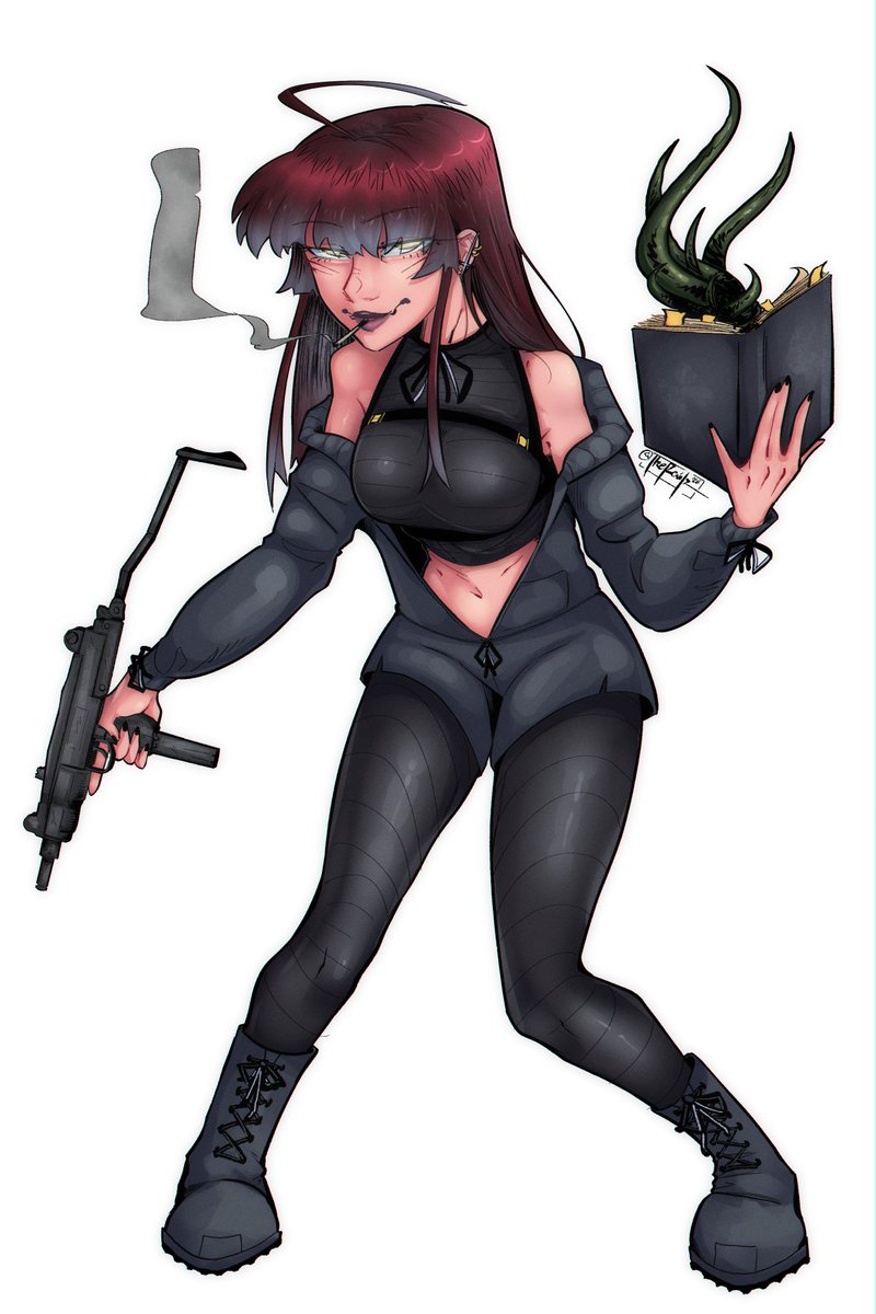 [oc] Nell is professionally trained to cast spells, use firearms, and aura farm - all crucial in demon disposal