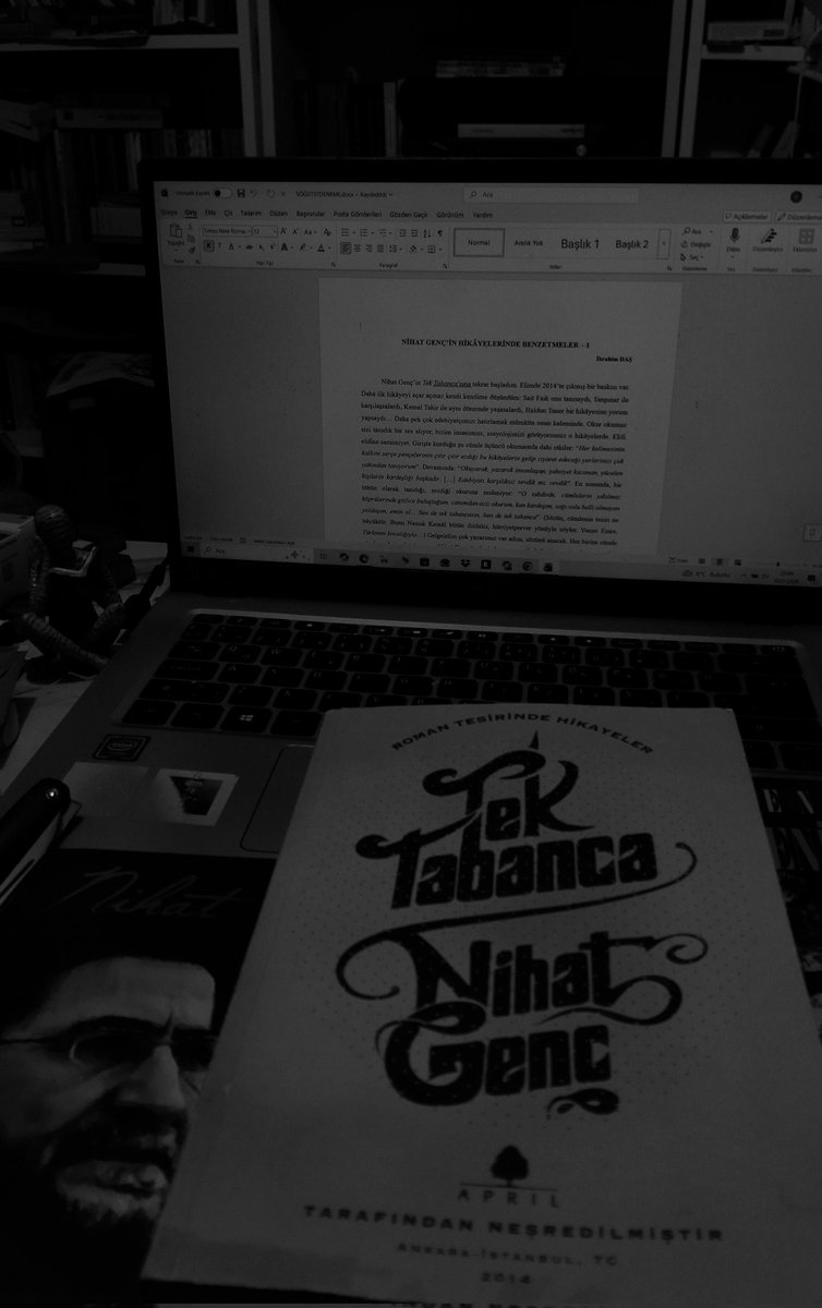 "Sebatkâr, sanatlı ve çok derin bir heyecanınız varsa; dünyanın hiçbir hayal kırıklığı ve umutsuzluğu ve kilisesi ve ideolojisi ve patronu sizi yenemez."

Nihat Genç - Tek Tabanca, s.9.