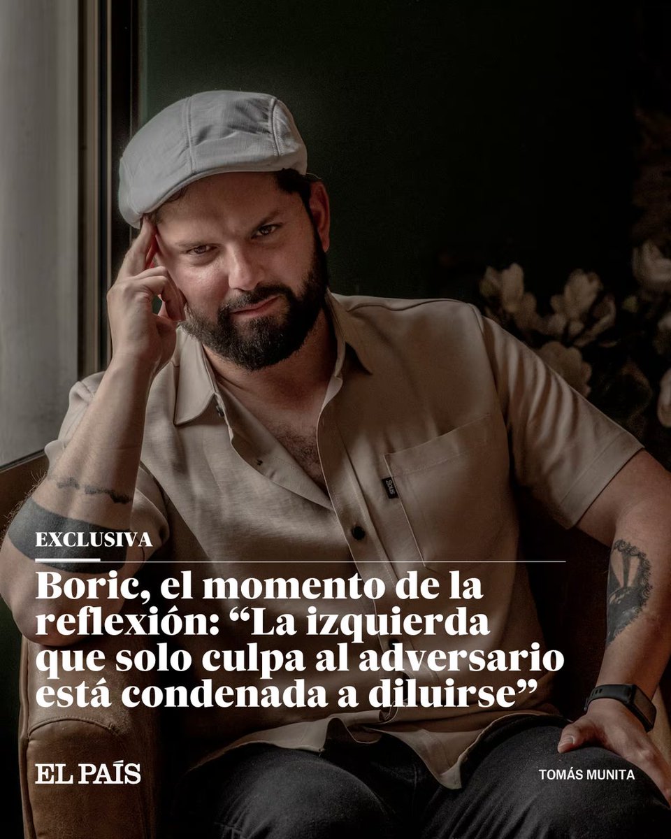 🇨🇱🗣️ ENTREVISTA | Boric, presidente de Chile, es un líder que no titubea al hablar de genocidio en Palestina y condenó la invasión a Ucrania, y su posición ha sido la más frontal sobre Venezuela

🖋️ <a href="/lafuentejavi/">Javier Lafuente</a> | <a href="/rocio_montes/">Rocío Montes</a>
 
📸 Tomás Munita
 dozz.es/7tmq312