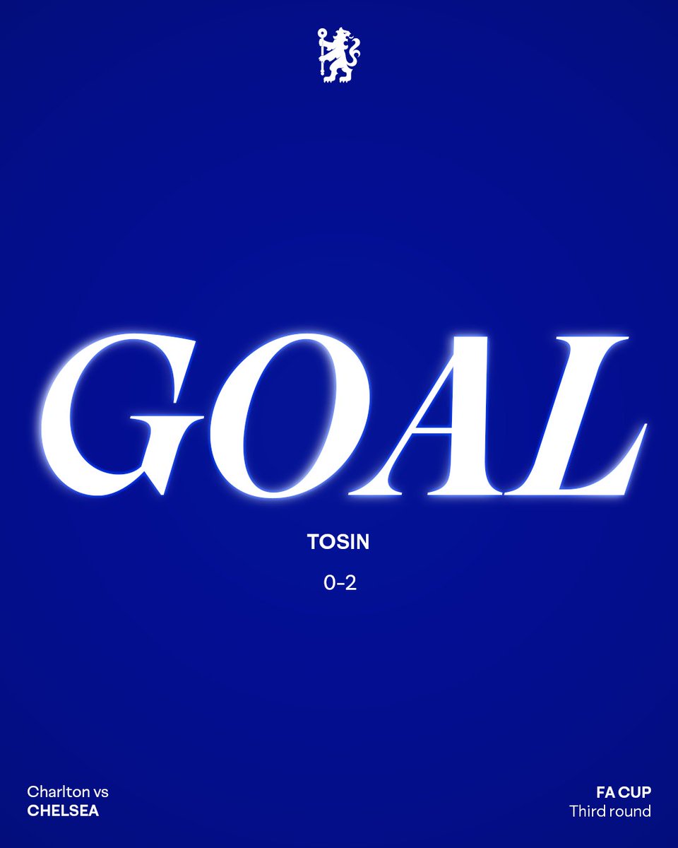 ChelseaFC's tweet image. Tosin heads home to make it two! 

🔴 0-2 🔵 [50] #CFC | #EmiratesFACup