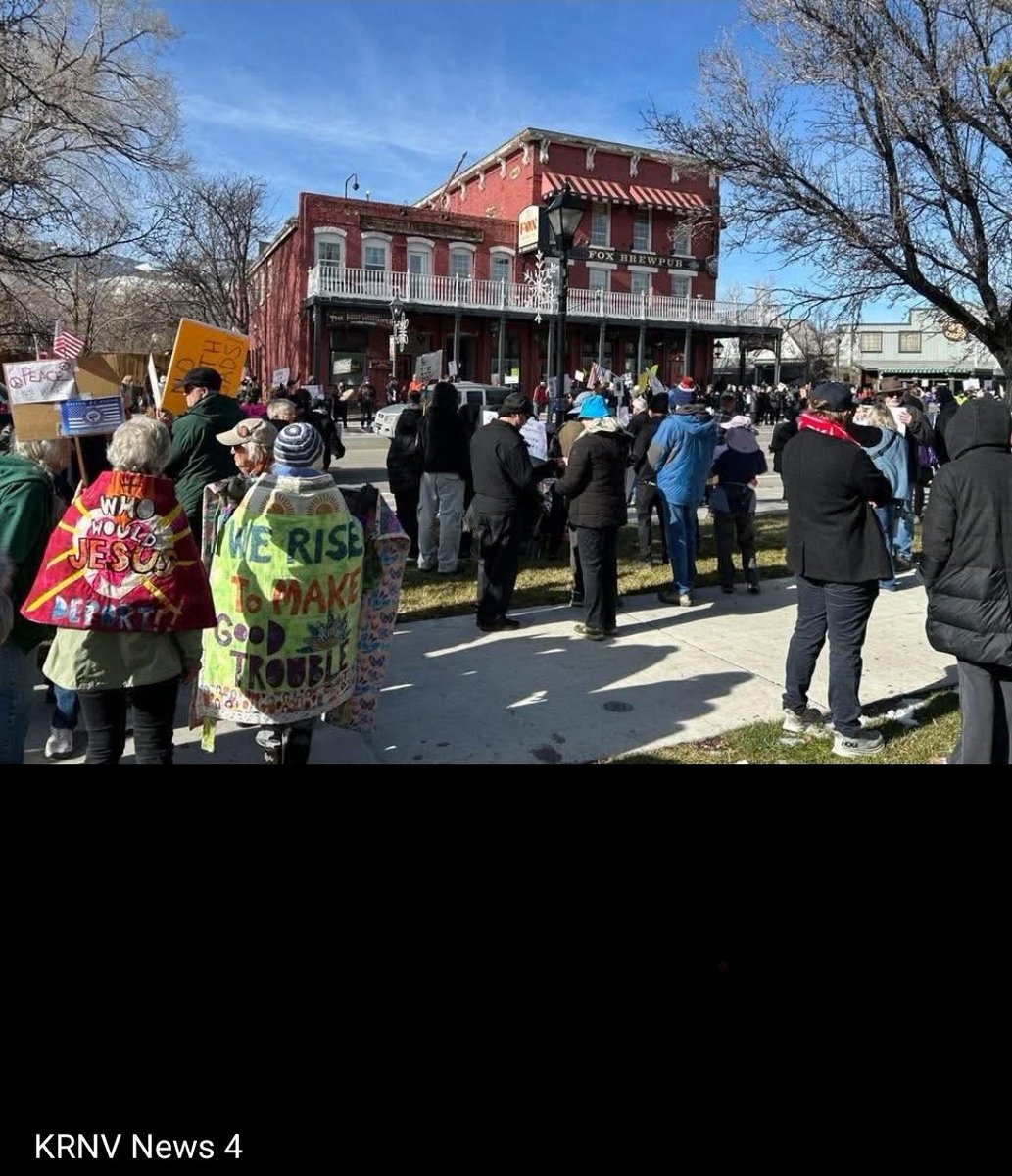 LiamPatCogan's tweet photo. Anyone else curious why these rallies only ever have old white people at them?

This is near me in Carson City, NV.

Courtesy of @News4Reno https://t.co/uLumNTwYhX