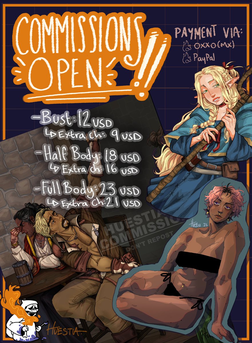 Huestia_'s tweet photo. OPEN COMMISSIONS!!!
If you are interested send me a DM:)) https://t.co/KkqYVbOWNB
