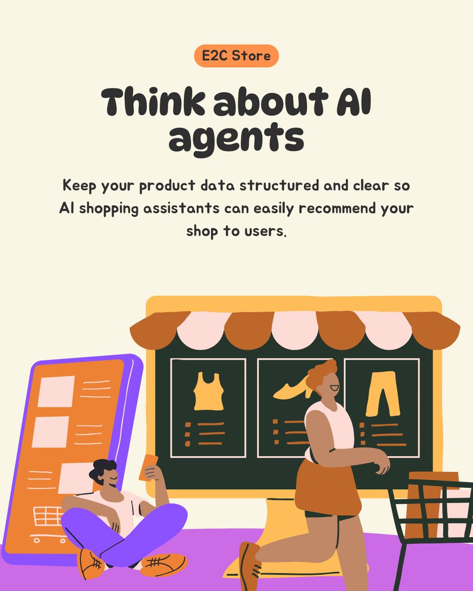 E2cStore's tweet image. Launching your E2C store is just the start. To get sales rolling in 2026, you've gotta meet your customers where they're at.