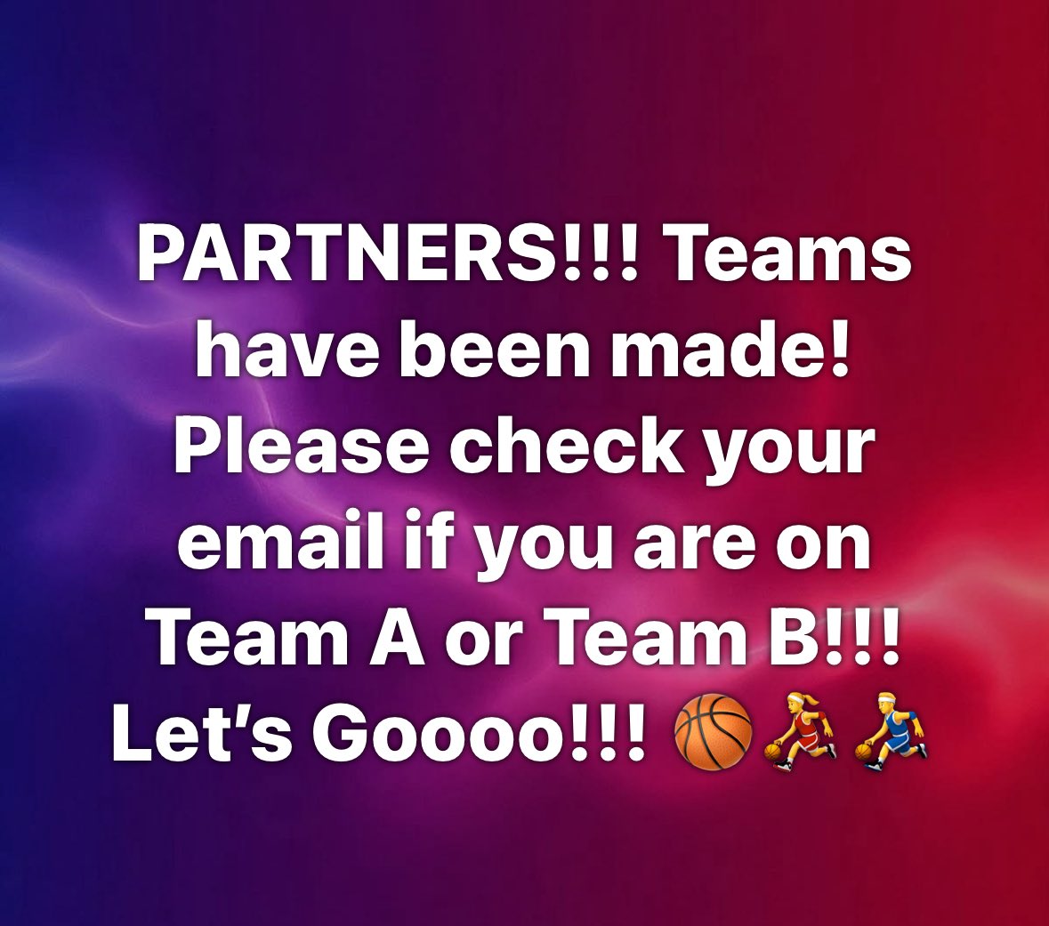 PCEPUnifiedTeam's tweet photo. Partners teams have been made!! Please check your emails!! https://t.co/EsMAg6iXja