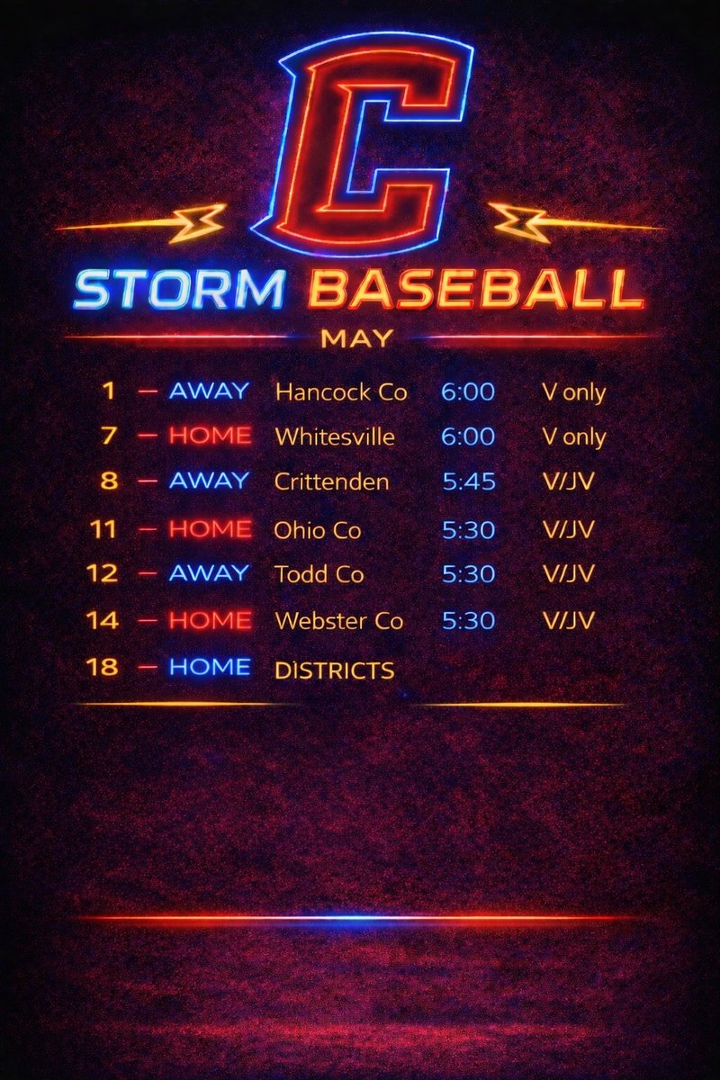 ⚡️Schedule Drop💧
#3Outs