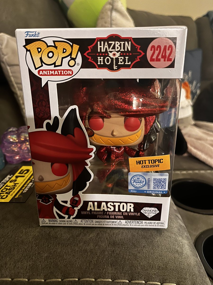 Got some #Alastor merch at Hot Topic today! 🤩🥰 #HazbinHotel