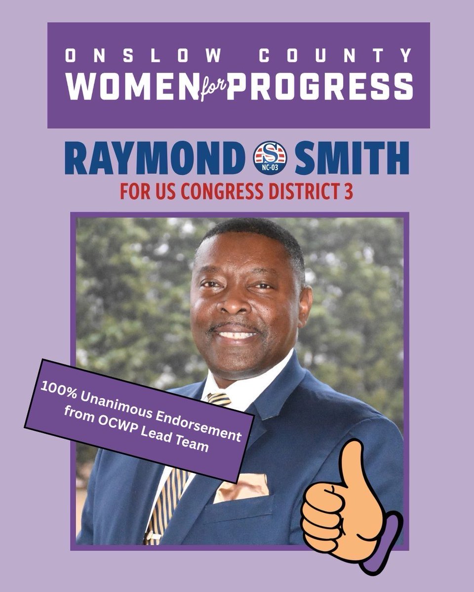 RayESmithJr's tweet image. Grateful to have received an endorsement from the Onslow County Women for progress!

OCWP is a volunteer led group building community and advancing progressive values through connection, advocacy, and care.

Early voting begins on Feb 12!

Learn more - link in bio. 

#Smith4Con