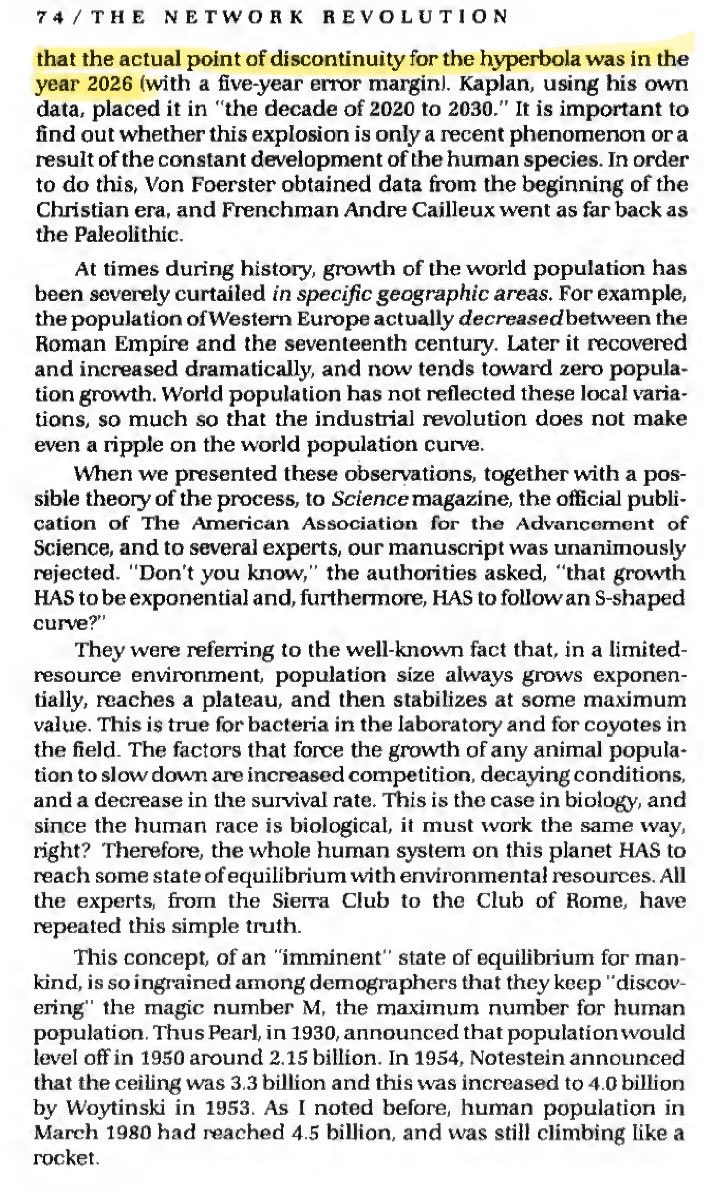 eepersip33's tweet image. In his 1982 book The Network Revolution, ufologist Jacques Vallee predicts 2026 as the year of the singularity and proposes the need for a new science of “Apocalypse Management.”