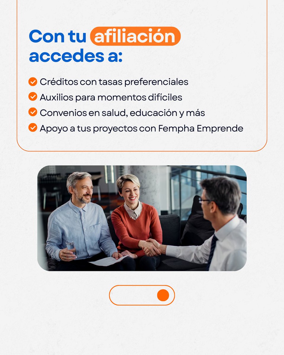 FemphaFondo's tweet photo. Si haces parte del sector Hacienda, en Fempha encuentras un fondo pensado para tu bienestar y el de tu familia.

💳Créditos
📲Auxilios
🤝Convenios
🚀Fempha Emprende

Solicita más información en https://t.co/CISl938mgw
#fondoempleados #femphaemprende #créditos #auxilios https://t.co/Mbm4T654th