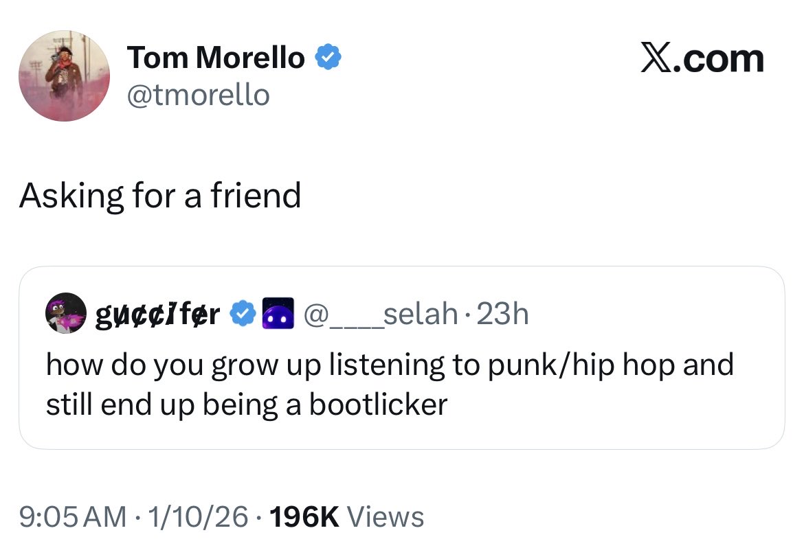 ManDaveJobGood's tweet image. Back in high school when I was really into RATM I also found a track Zack did about freeing Mumia Abu-Jamal. And RATM had "Free Mumia" in one of their videos. I was all for it for about a month

But then I looked into the case, and all the leftism left my body. Also I turned 15