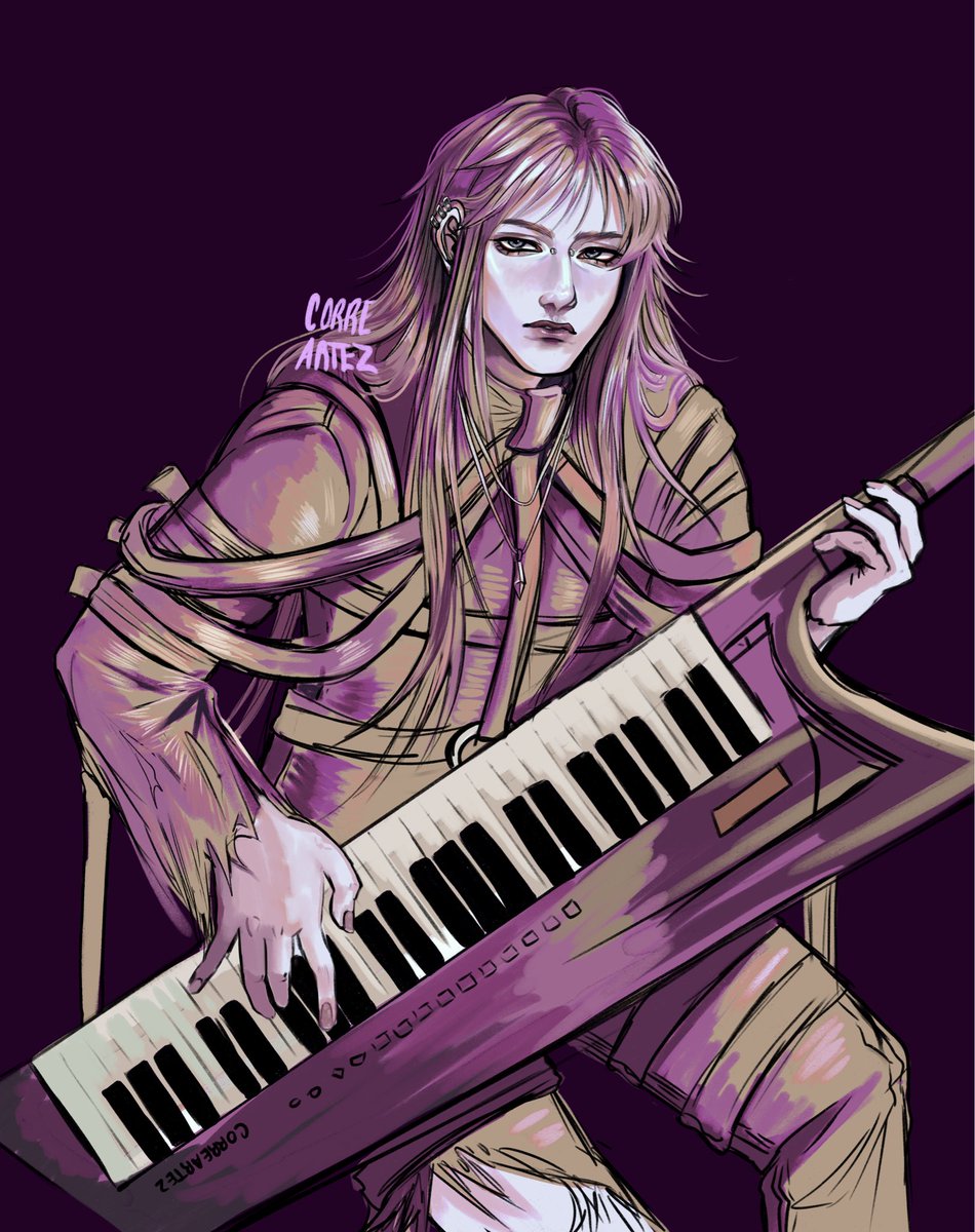 correartez's tweet image. Ale tocando sua keytar :D 
#HEXATOMBE #OrdemParanormal #ordemparanormalfanart