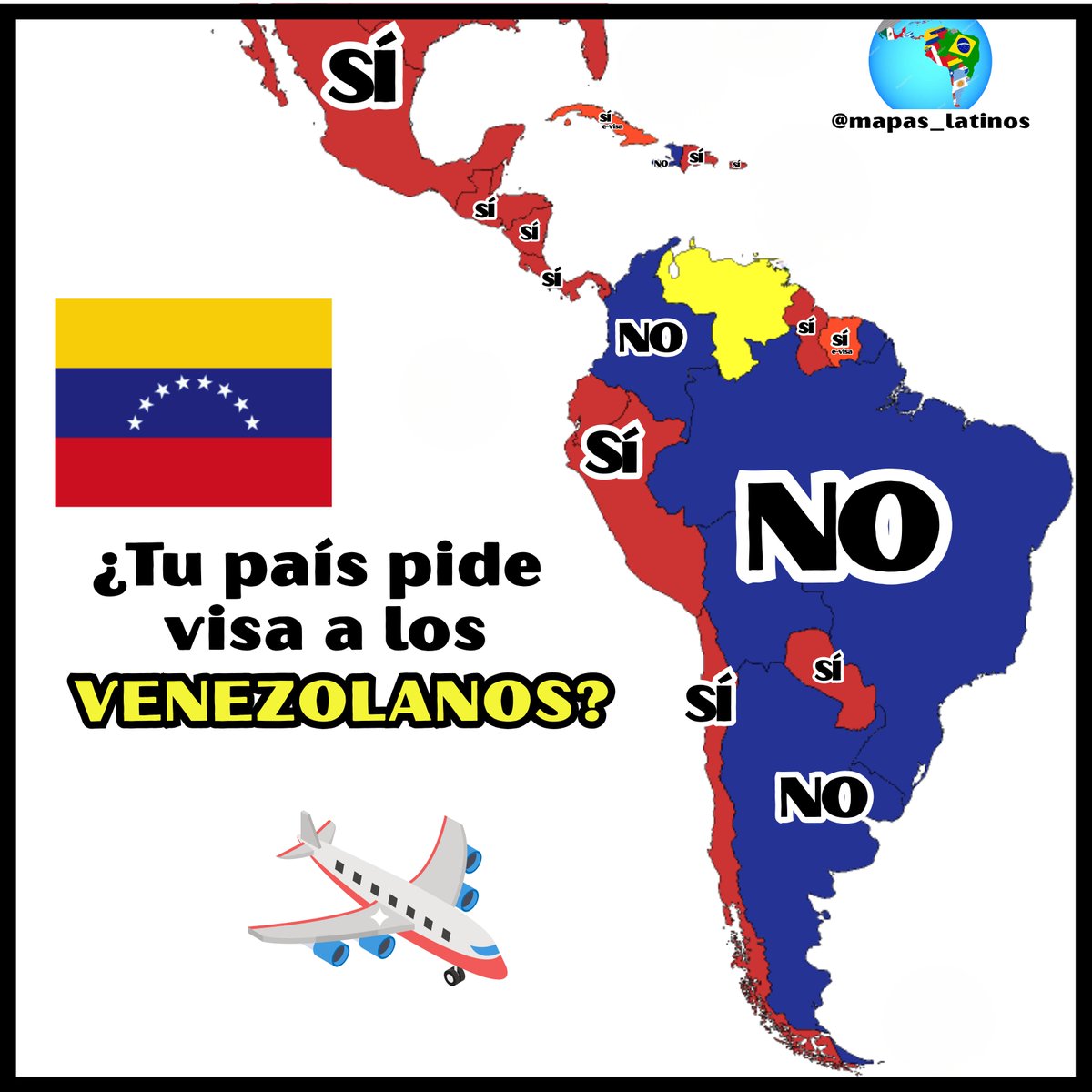 Países que exigen VISA a los venezolanos 🇻🇪