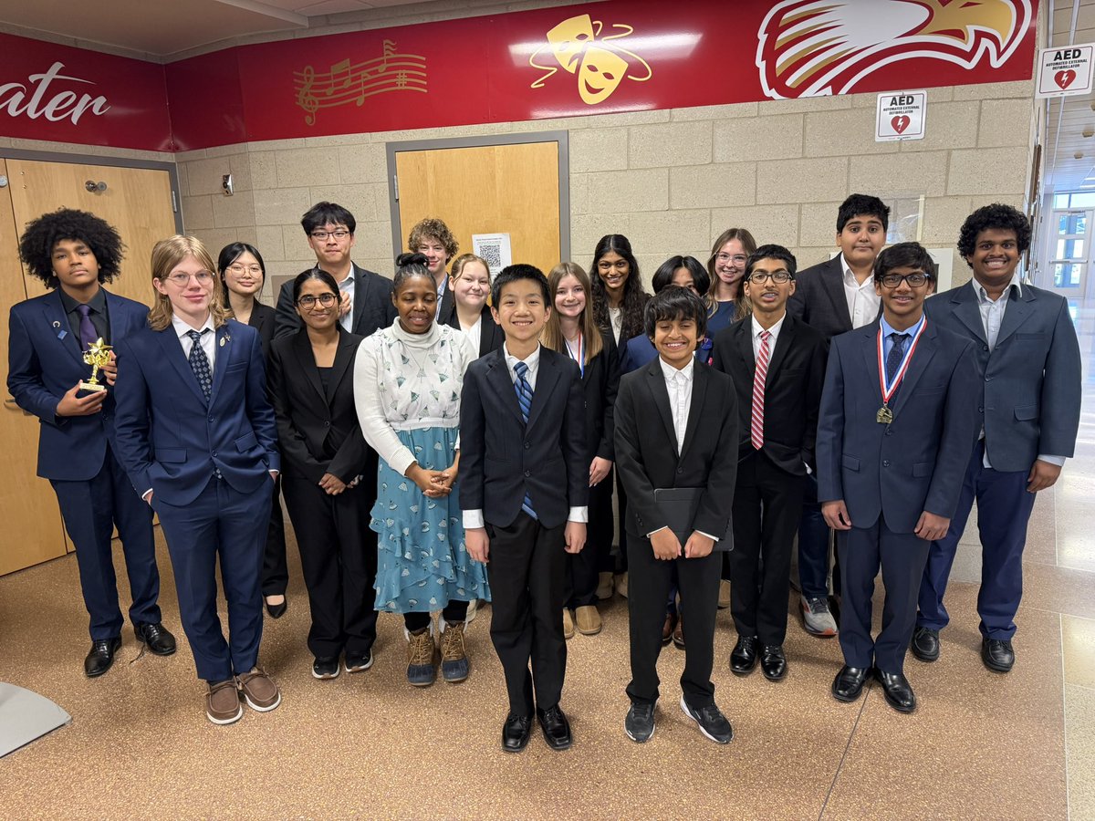 sheyennedebate's tweet image. The Sheyenne debate team competed at the Davies Debate Invite and left with awesomeness! 

LD 1- Adam Said- 1st place and tournament champion with a 4-0 record ! 🥇🏆
LD 2- Hailey Grant and Sathvik Arveity- 3-1 winning records! 🏅

The team competes at Fargo Shanley next weekend.