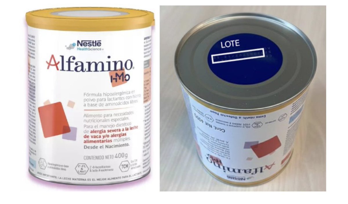 SERNAC informa sobre alerta de seguridad alimentaria por leche en polvo infantil Alfamino
Se trata de un producto de la marca Nestlé. sernac.cl/portal/604/w3-…