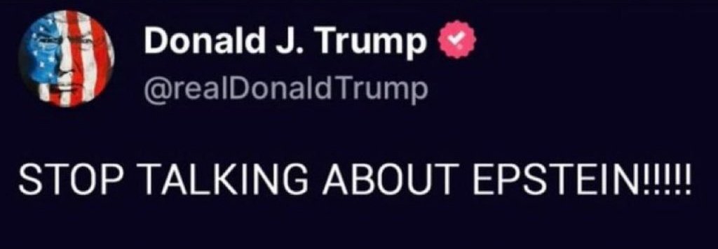 KEEP TALKING ABOUT EPSTEIN!!!