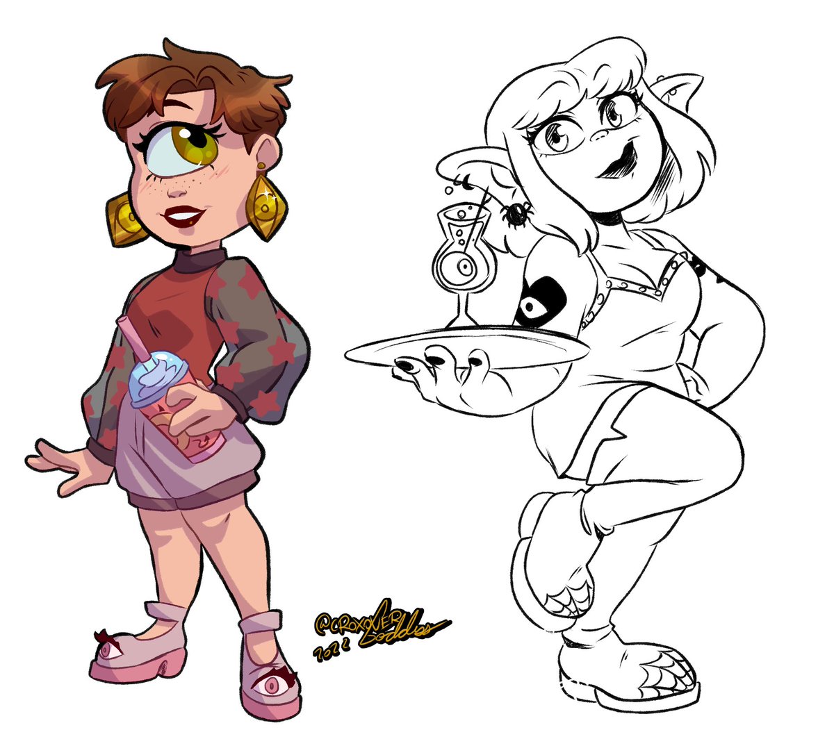 Anyway This is Rebecca!
She's trans, a cyclops, and manager at like three different stores. 