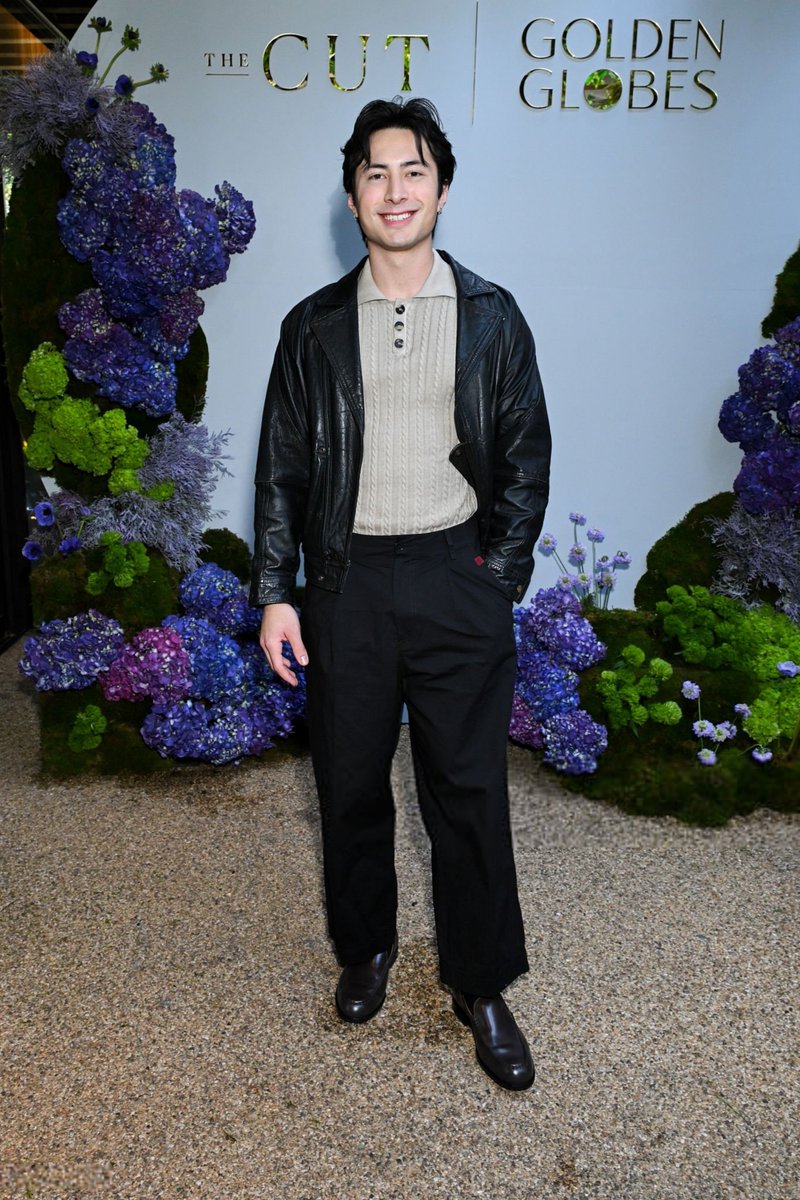 hudsonwupdates's tweet image. Hudson Williams at The Cut Golden Globes Brunch today (via Gilbert  Flores/Penske Media) #1