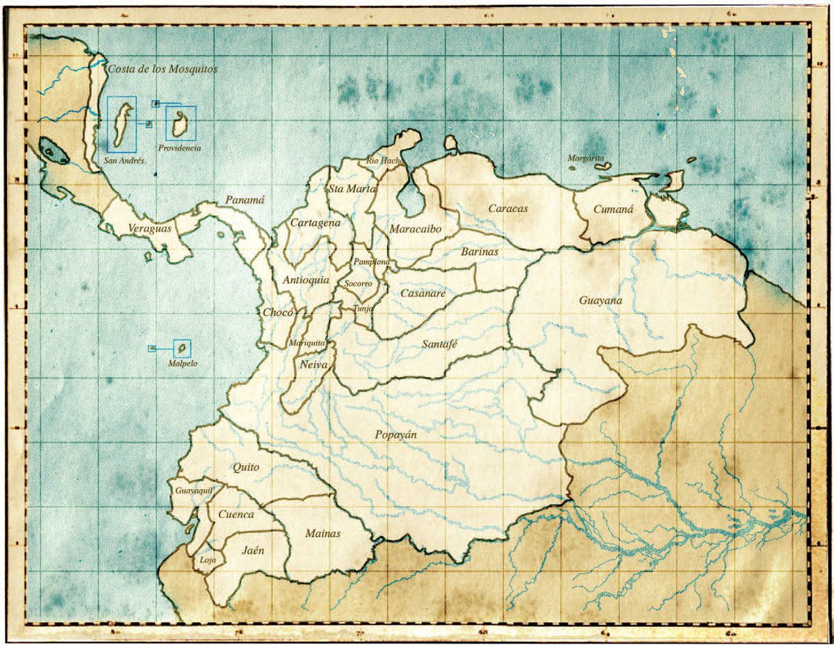 davhierro's tweet image. Esto era el Virreinato de Nueva Granada.

No era una idea. Fue una realidad que duró 105 años