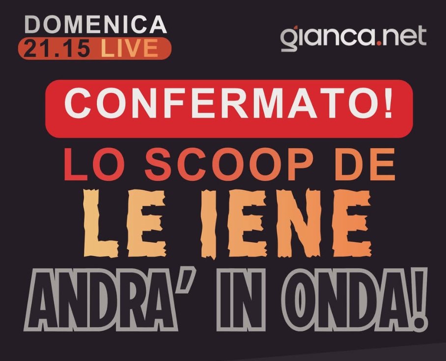 Confermato il servizio delle #Iene di Alessandro #DeGiuseppe che andrà in onda Domenica 11 Gennaio. La notizia l'ha appena data <a href="/gianca_net/">gianca.net</a> sul proprio profilo instagram! 
#Garlasco