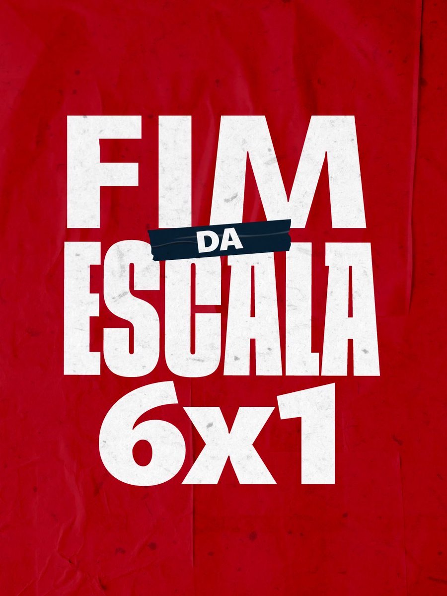 Descanso é um direito sagrado de todos os trabalhadores. Pela vida além do trabalho e pelo fim da escala 6x1! Junte-se à luta! ✊🏽🚩