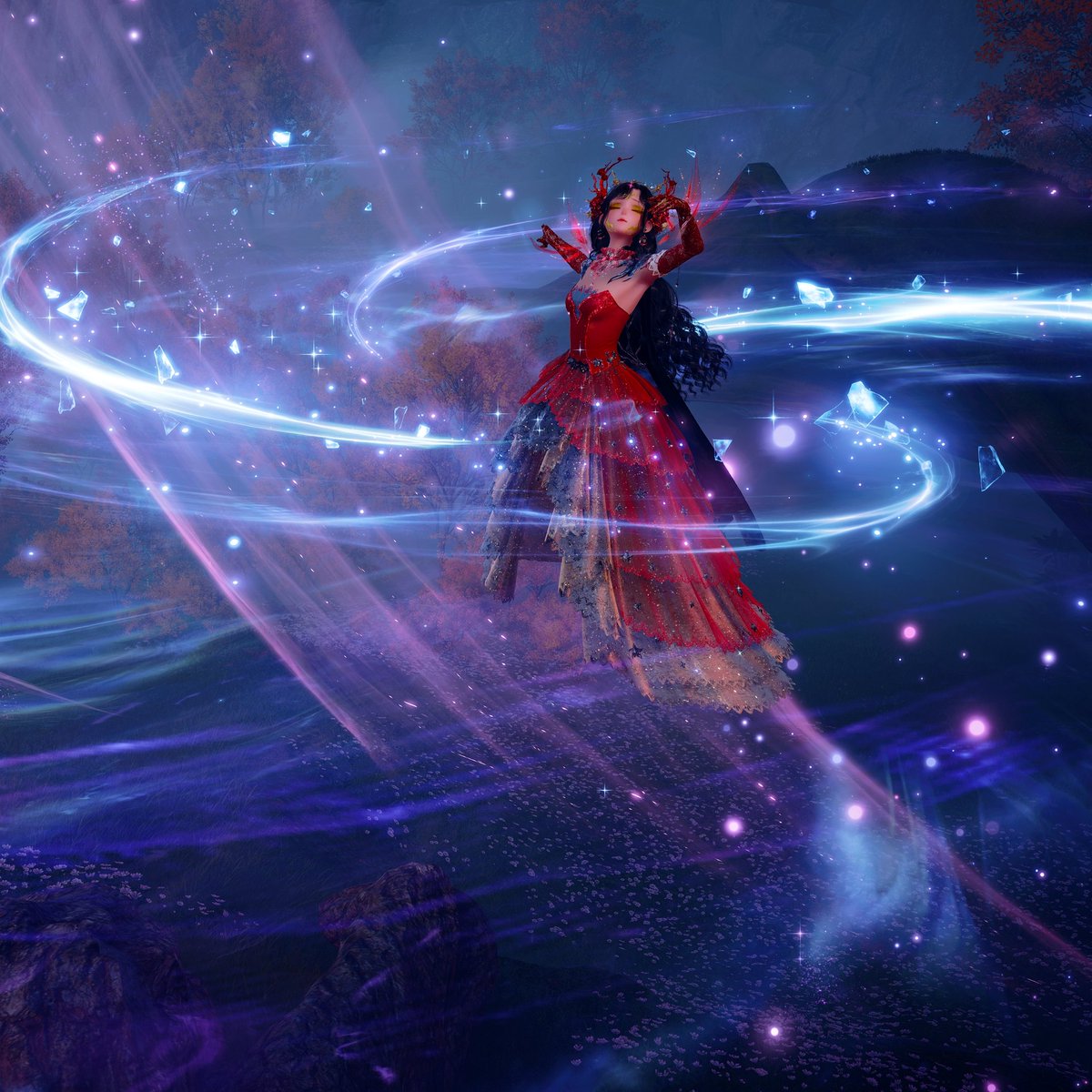 Another day creating beautiful looks in #infinitynikki .. The best part of this game is everyone's #fashion shines through!